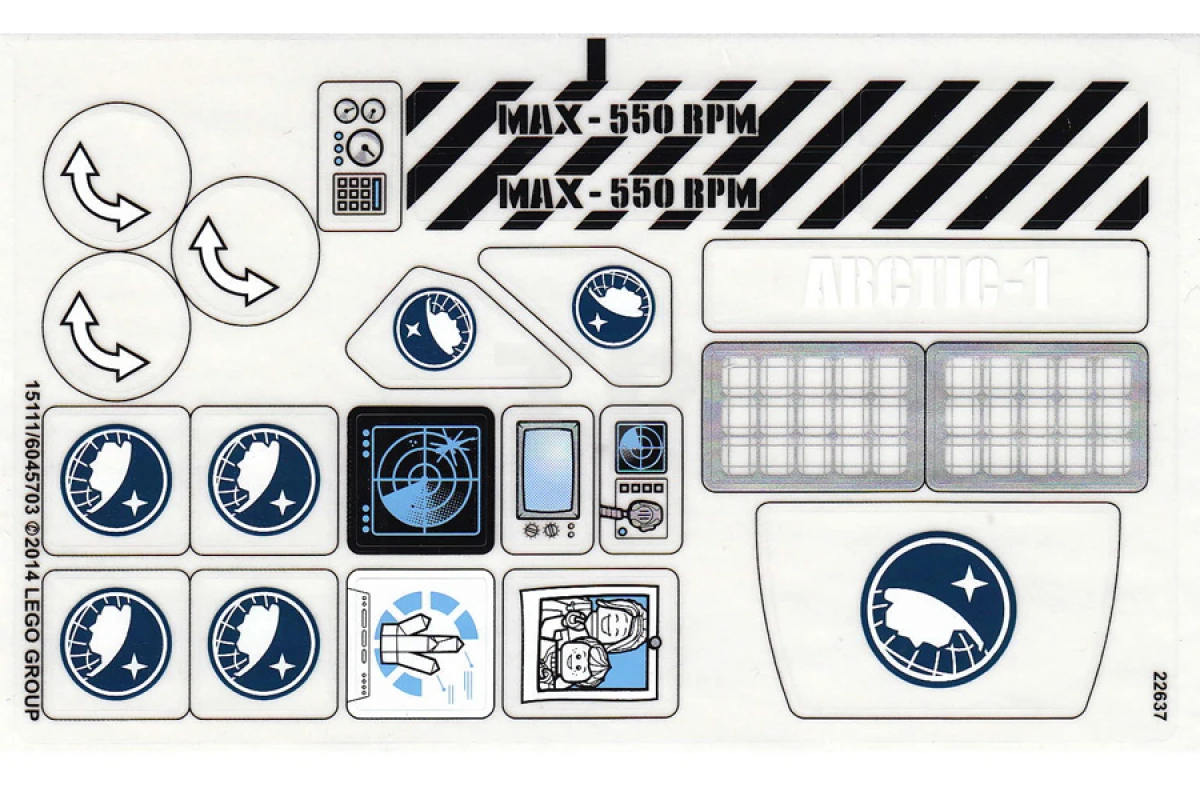 LEGO&reg; 6045703 - Sticker for Set 60036