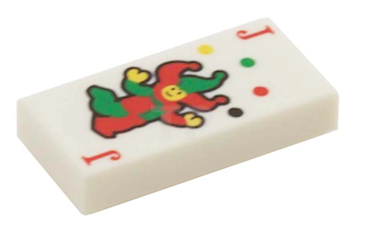 LEGO&reg; 6087964 - 3069pb0338 - Tile 1 X 2 with Playing Card Pattern