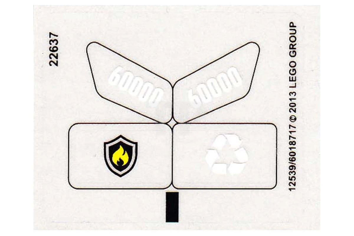 LEGO&reg; 6018717 - Sticker for Set 60000