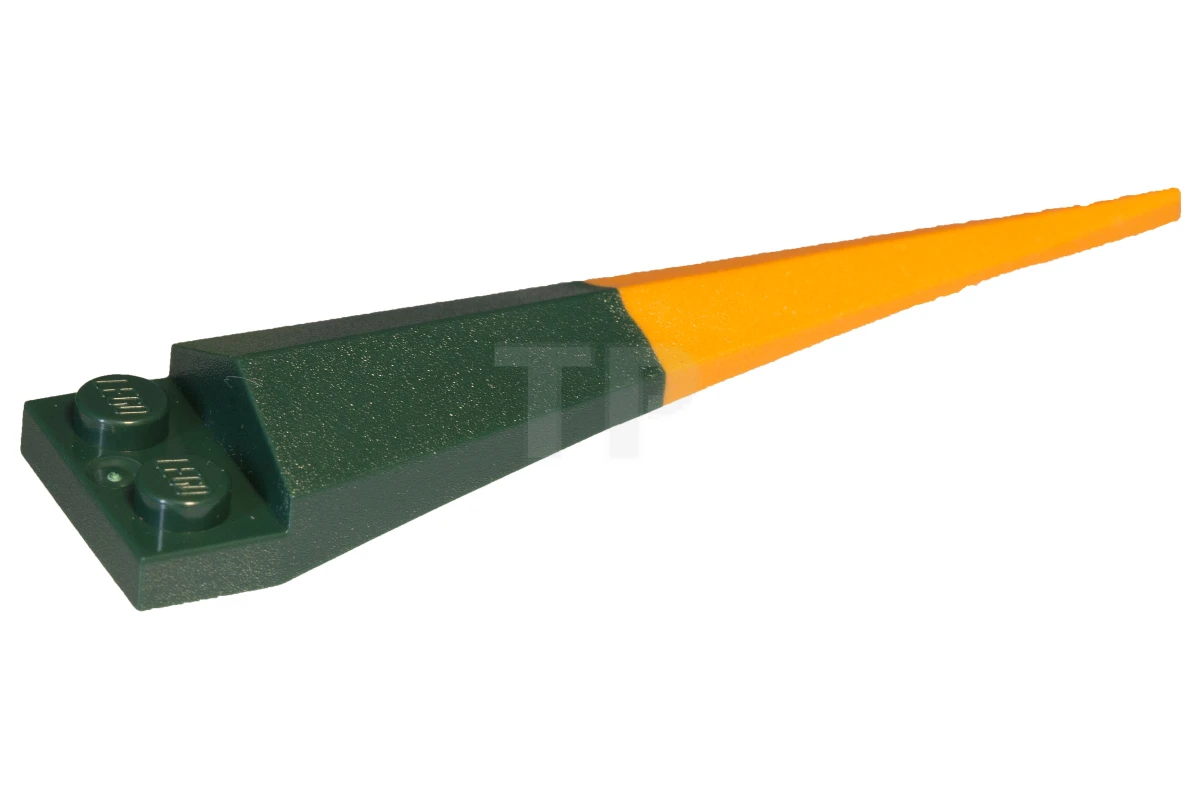 LEGO&reg; 6074624 - 61406pb04 - Plate, Modified 1 x 2 with Angular Extension and Flexible Orange Tip