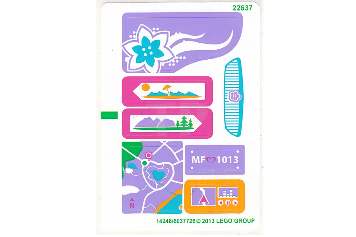 LEGO&reg; 6037726 - Adesivo per il set 41013