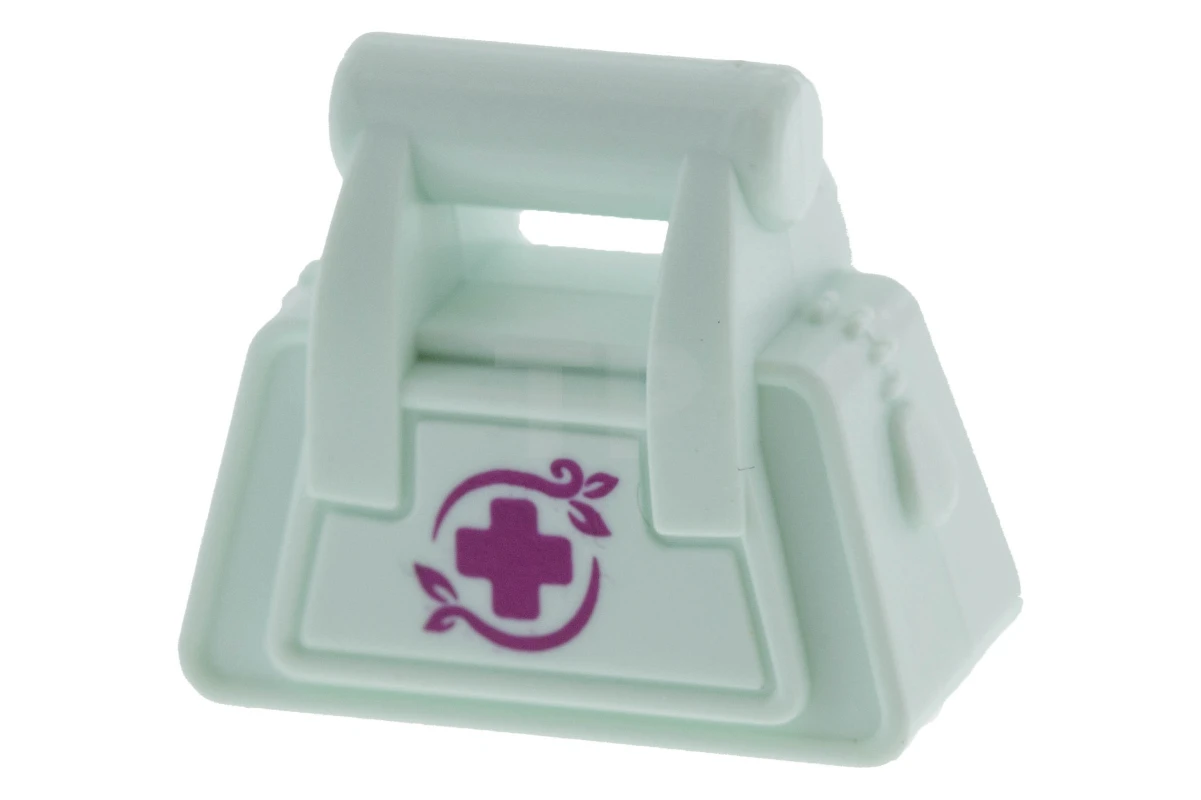 LEGO&reg; 6074686 - 93091pb02 - Accessoires Friends Sac à main avec fermeture éclair et motif croix rouge.