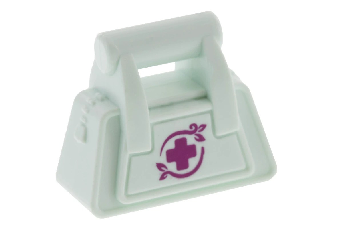 LEGO&reg; 6074686 - 93091pb02 - Accessoires Friends Sac à main avec fermeture éclair et motif croix rouge.