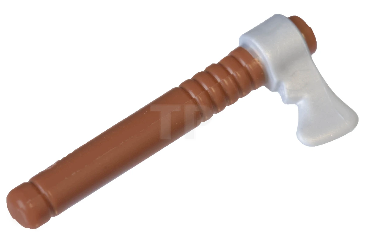 LEGO&reg; 6034984 - 13571pb01 - Minifig, Arma Tomahawk con lama piatta d'argento