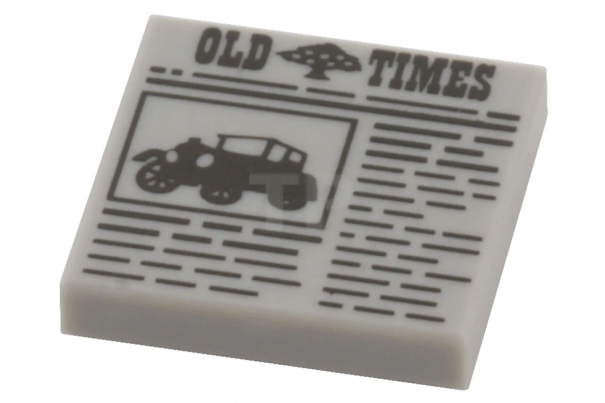 LEGO&reg; 6033636 - 3068pb0758 - Tile 2 x 2 with Newspaper 'OLD TIMES' Pattern