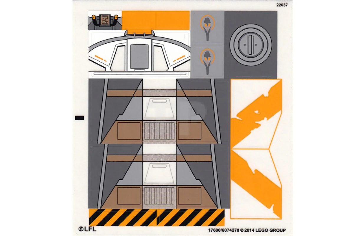 LEGO&reg; 6074270 - Adesivo per il set 75053