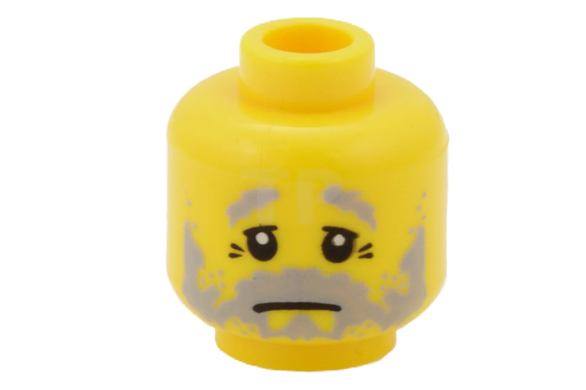 LEGO&reg; 4539508 - 3626bpb0327 - Head Minifig with Crow's Feet Wrinkles Pattern