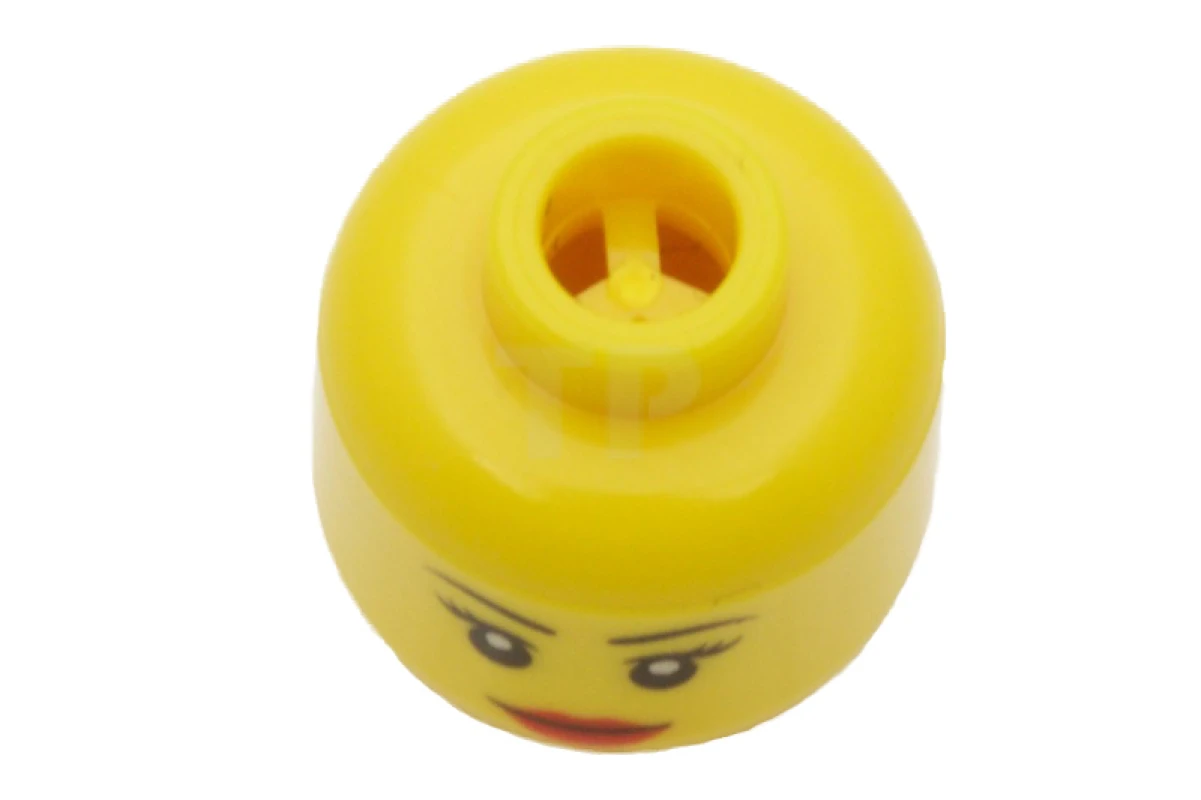 LEGO&reg; 4651442 - 3626bpb0629 - Head Minifig with Eyelashes Red Lips Pattern