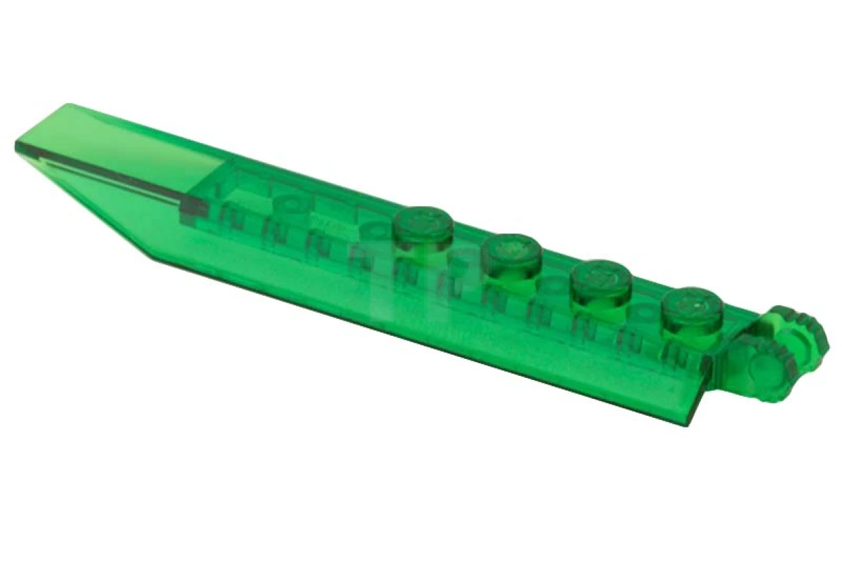 LEGO&reg; 6040339 - 14137 - Plaque à charnière 1 x 8 avec extensions latérales en angle, plaque quadrillée en dessous.