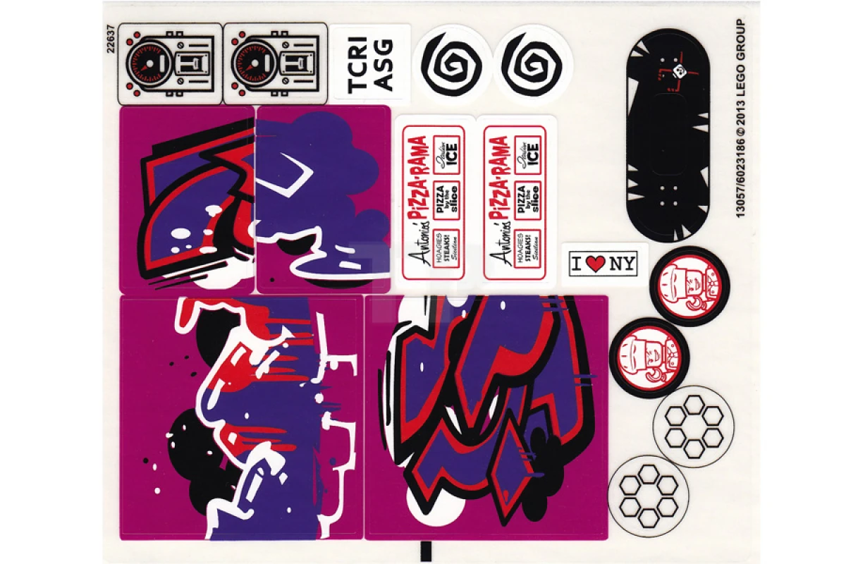 LEGO&reg; 6023186 - Adesivo per il set 79104
