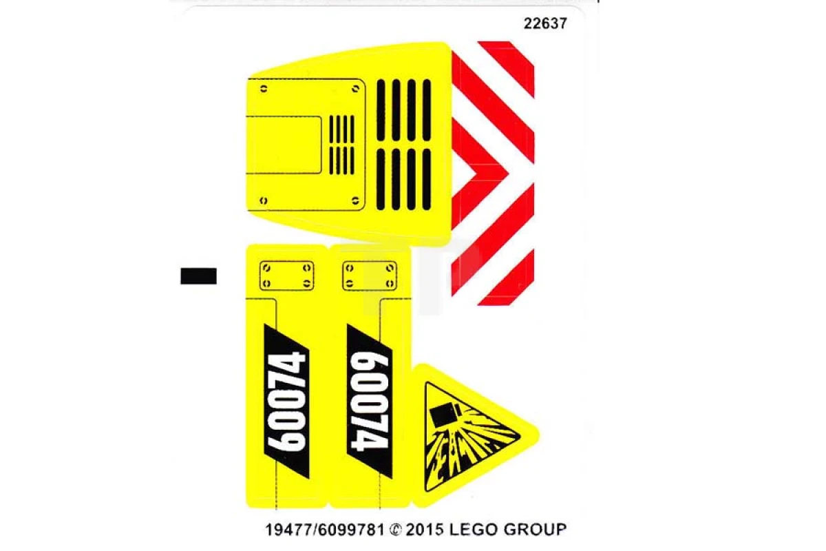 LEGO&reg;  - Sticker for Set 60074