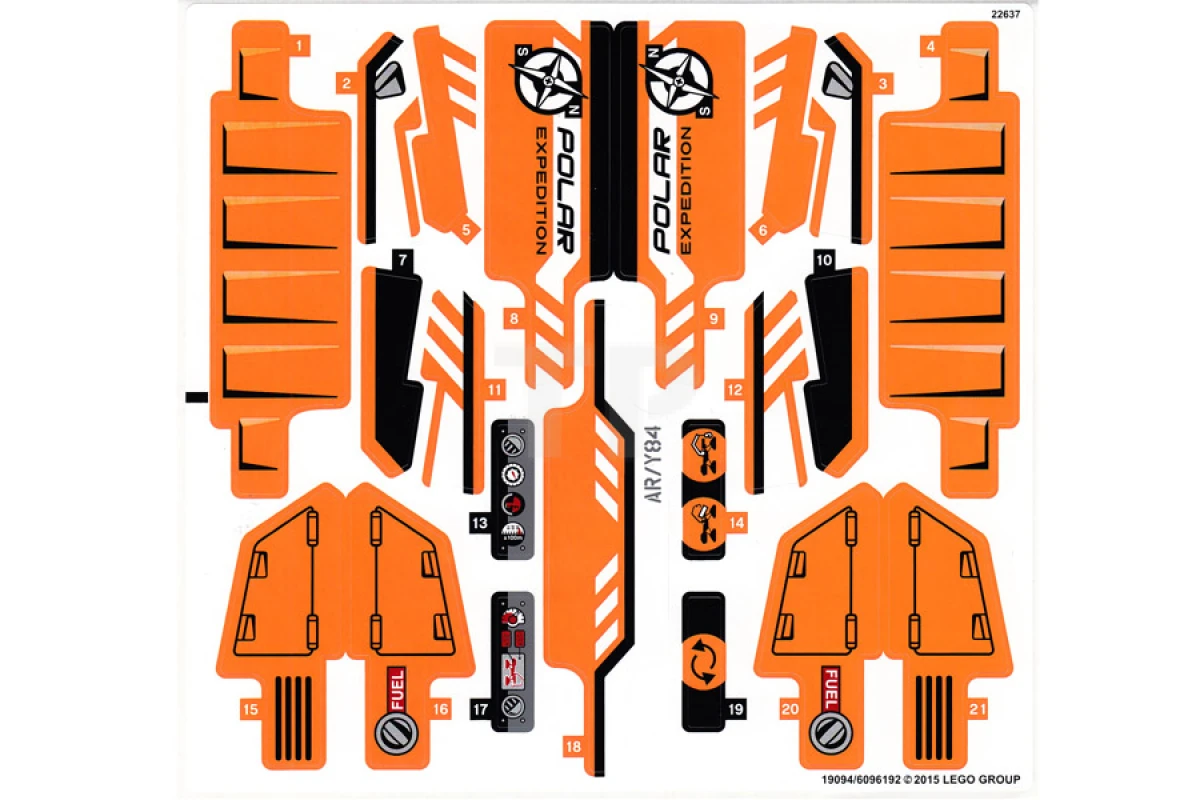 LEGO&reg;  - Sticker for Set 42038