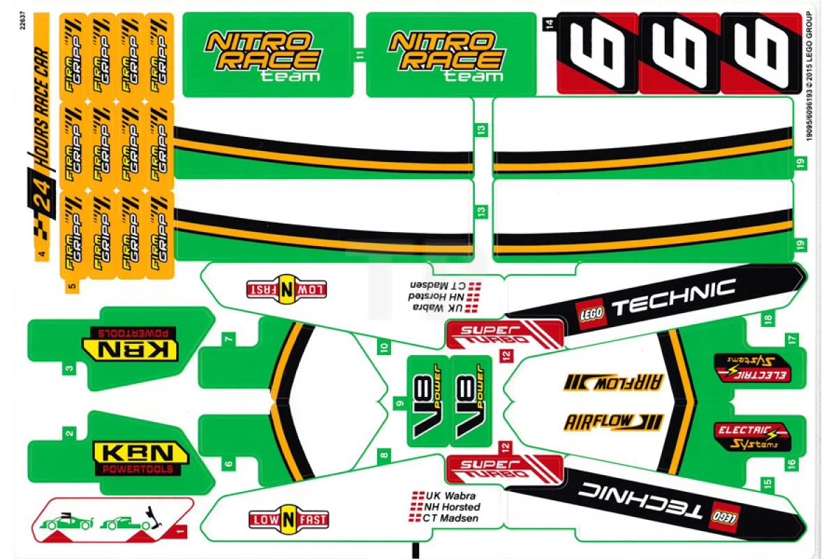 LEGO&reg;  - Sticker for Set 42039