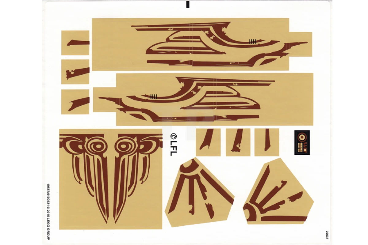 LEGO&reg; 6100321 - Autocollant pour l'ensemble 75084