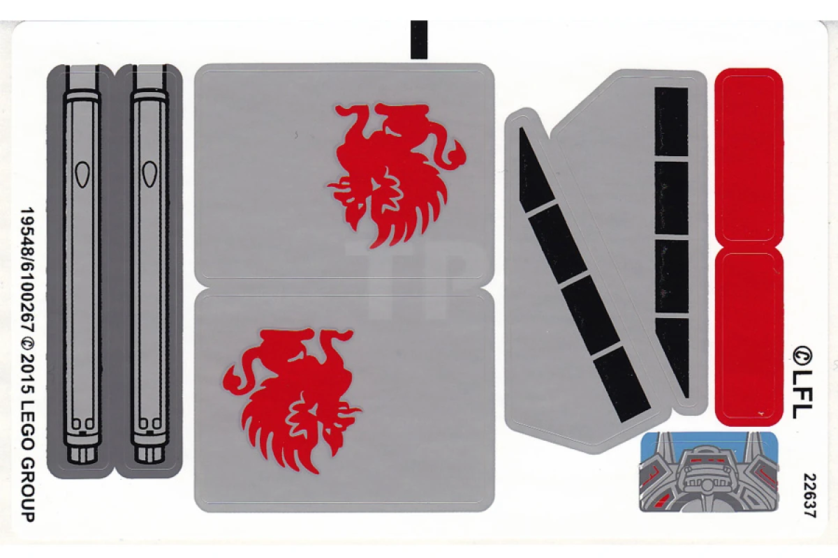 LEGO&reg;  - Sticker for Set 75081