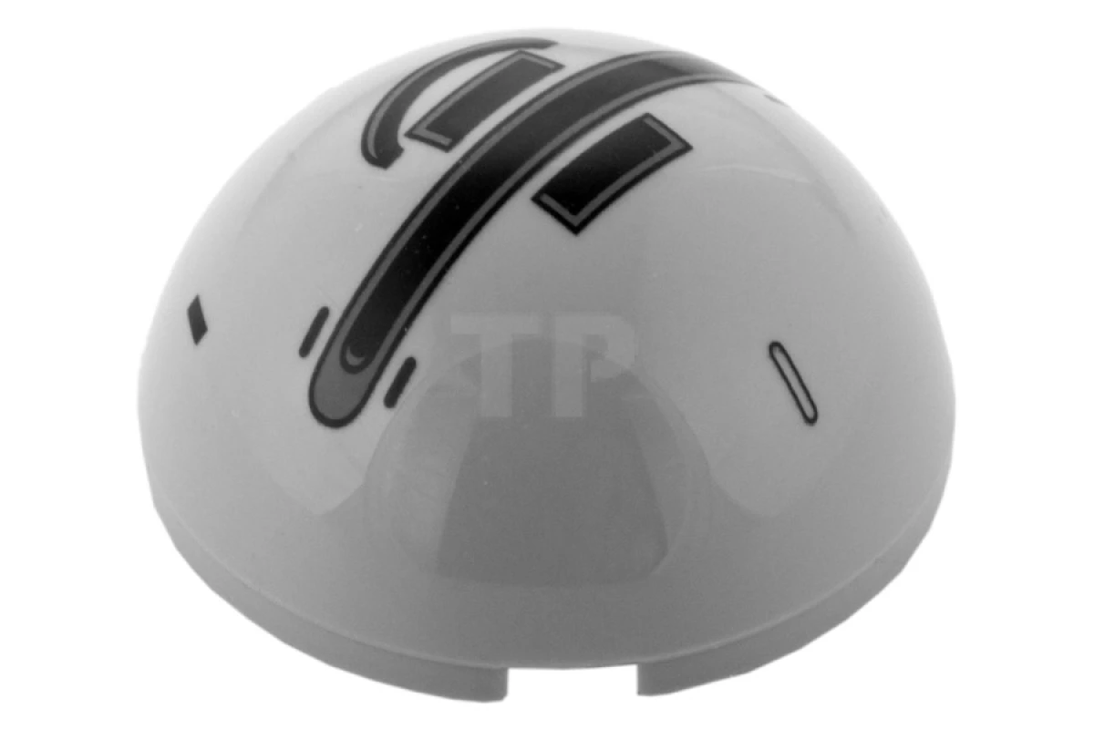 LEGO&reg; 86500pb03 - 6102004 - Cylinder Hemisphere 4 x 4 with Black AT-DP Pattern