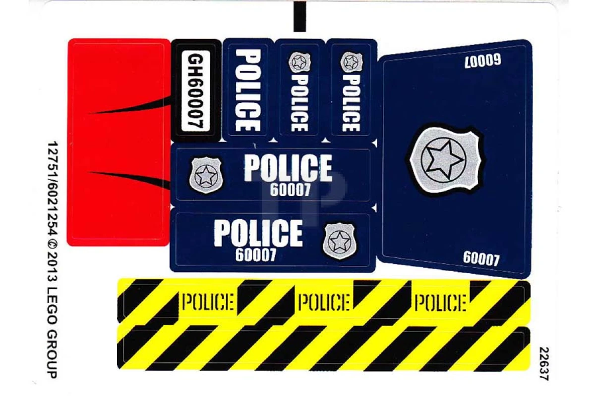 LEGO&reg; 6021254 - Sticker for Set 60007