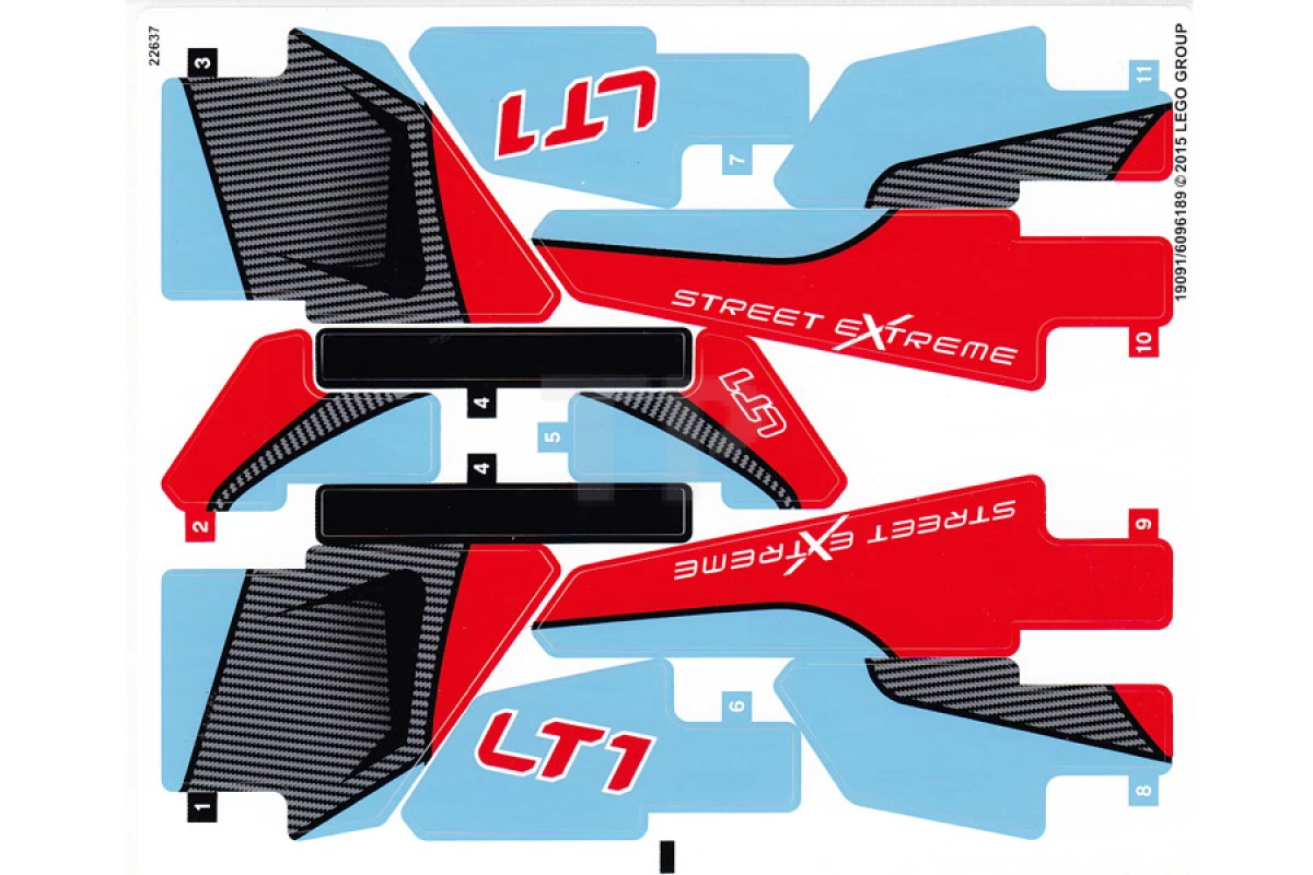 LEGO&reg;  - Adesivo per il set 42036