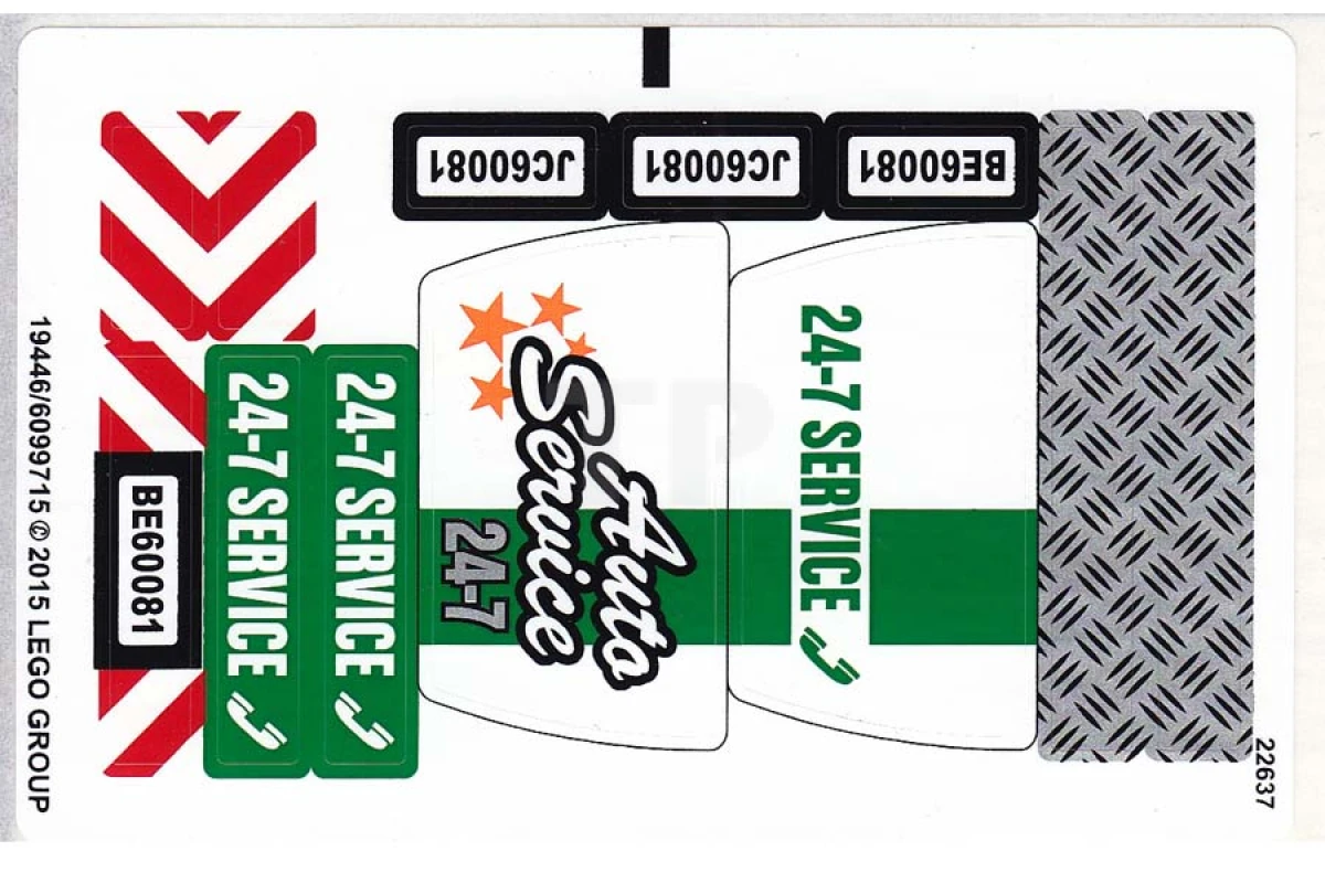 LEGO&reg;  - Sticker for Set 60081