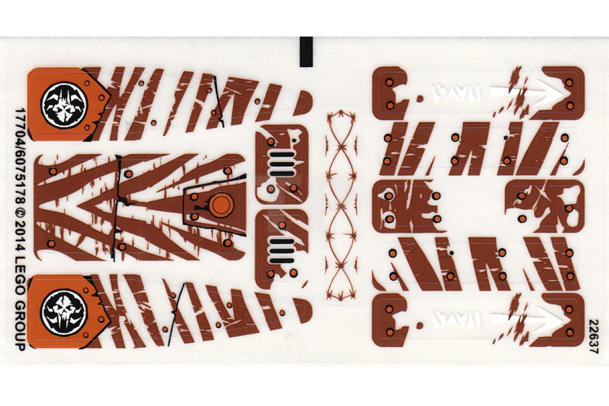 LEGO&reg; 6075178 - Sticker for Set 70143