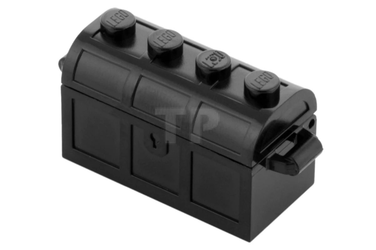 LEGO&reg; 4738ac01 -  - Container, Treasure Chest, Complete Assembly - Thick Hinge, Slots in Back