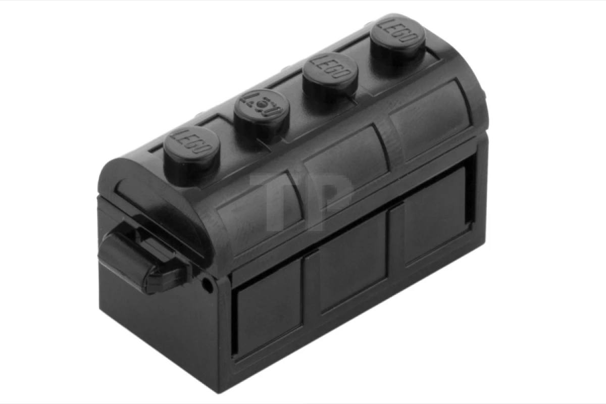 LEGO&reg; 4738ac01 -  - Container, Treasure Chest, Complete Assembly - Thick Hinge, Slots in Back