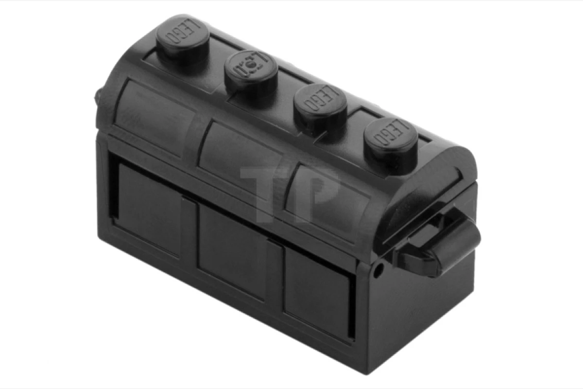 LEGO&reg; 4738ac01 -  - Container, Treasure Chest, Complete Assembly - Thick Hinge, Slots in Back