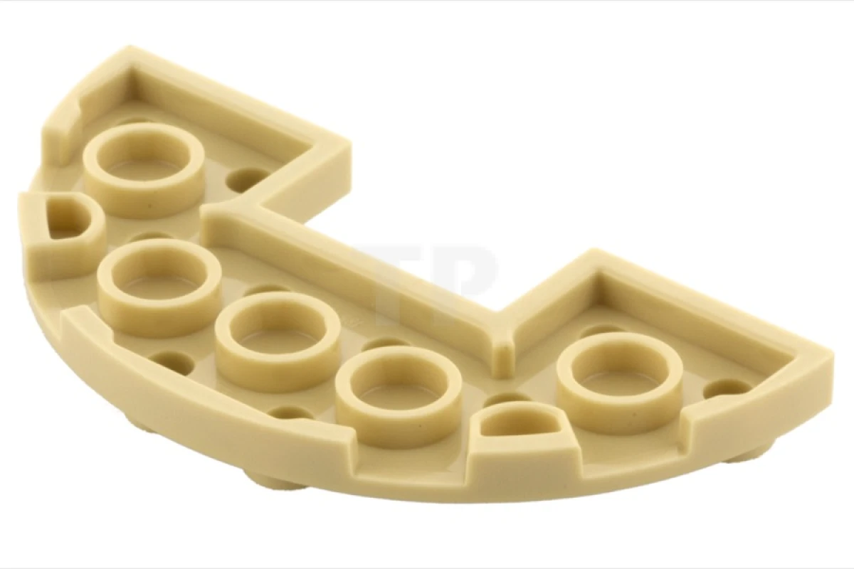 LEGO&reg; 6099893 - 18646 - Plate 3 x 6 Half Round with 1 x 2 Cutout