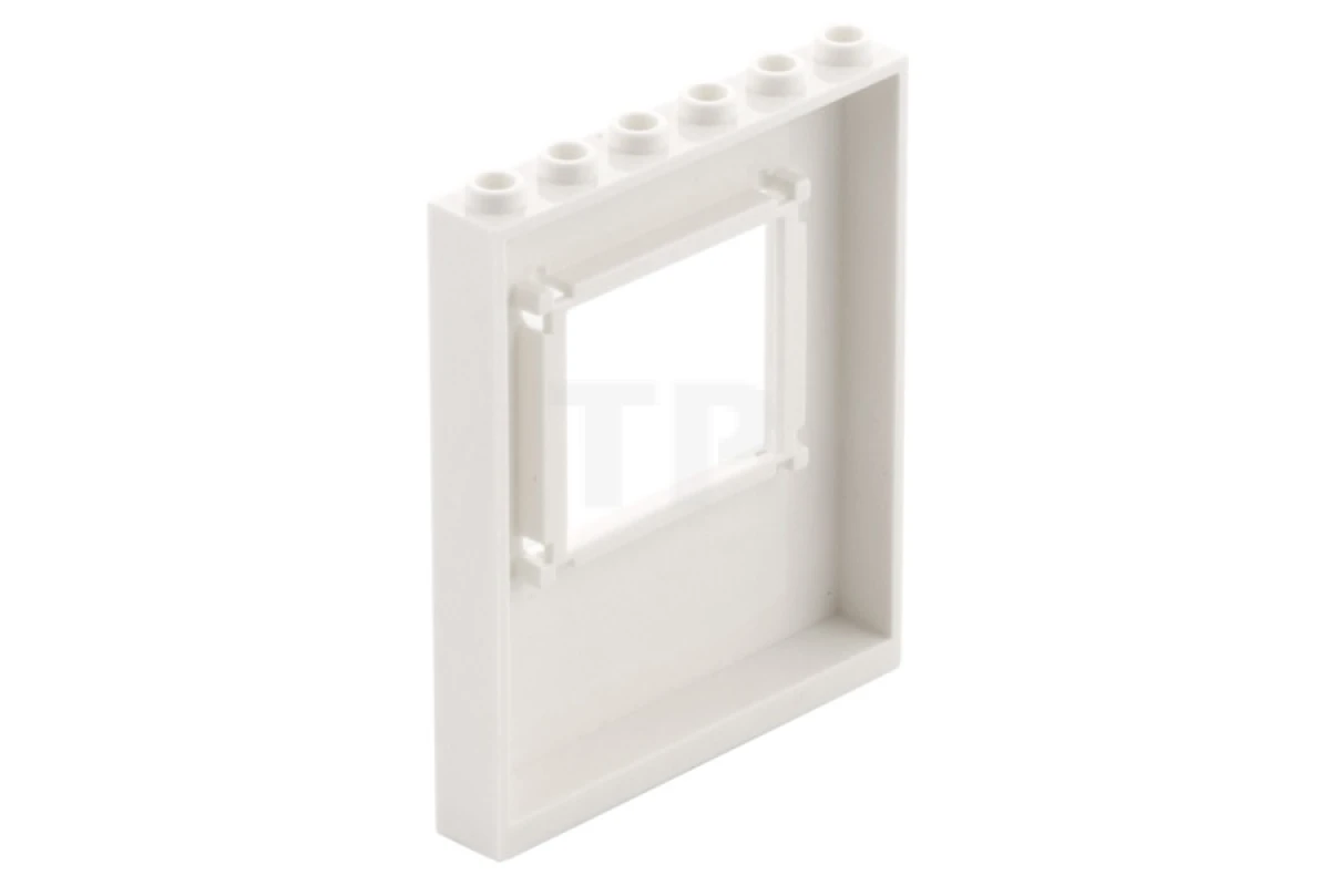 LEGO&reg; 6102658 - 15627pb007 - Panel 1 x 6 x 6 with Window with Grass and Leaves Pattern