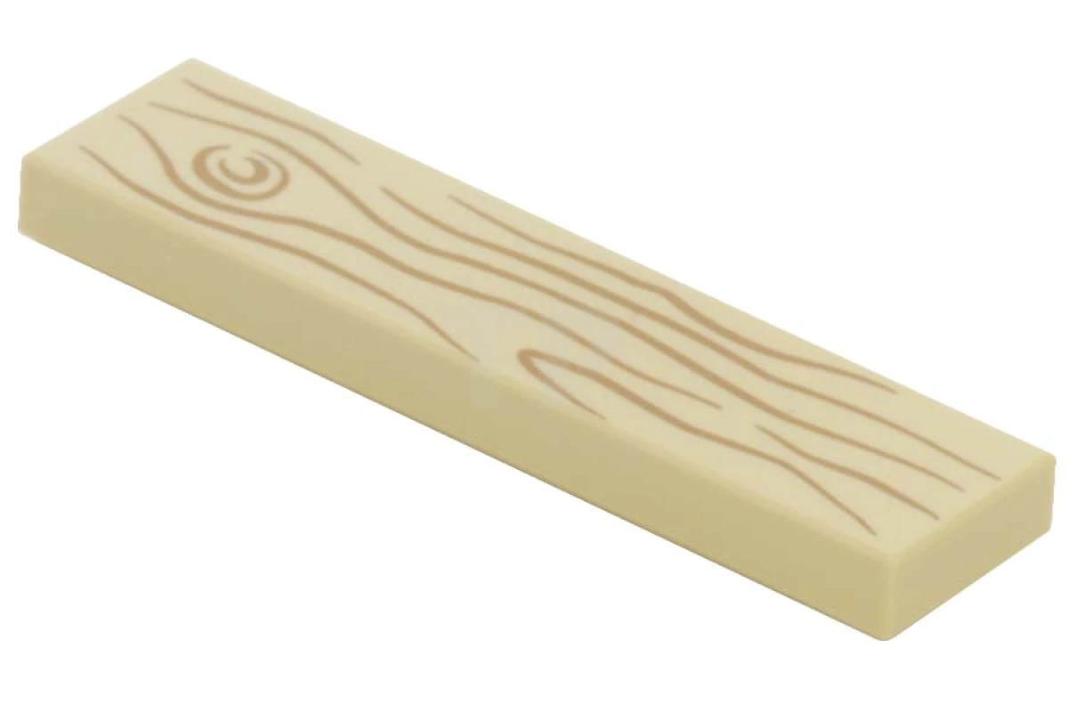 LEGO&reg; 6098606 - 2431pb366 - Tile 1 x 4 with Wood Grain Pattern