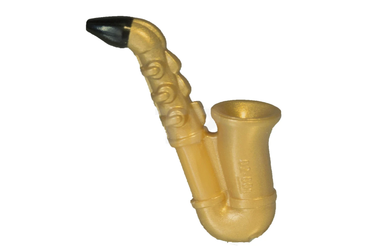 LEGO&reg; 6038164 - 13808pb01 - Minifig, Saxofono con bocchino nero