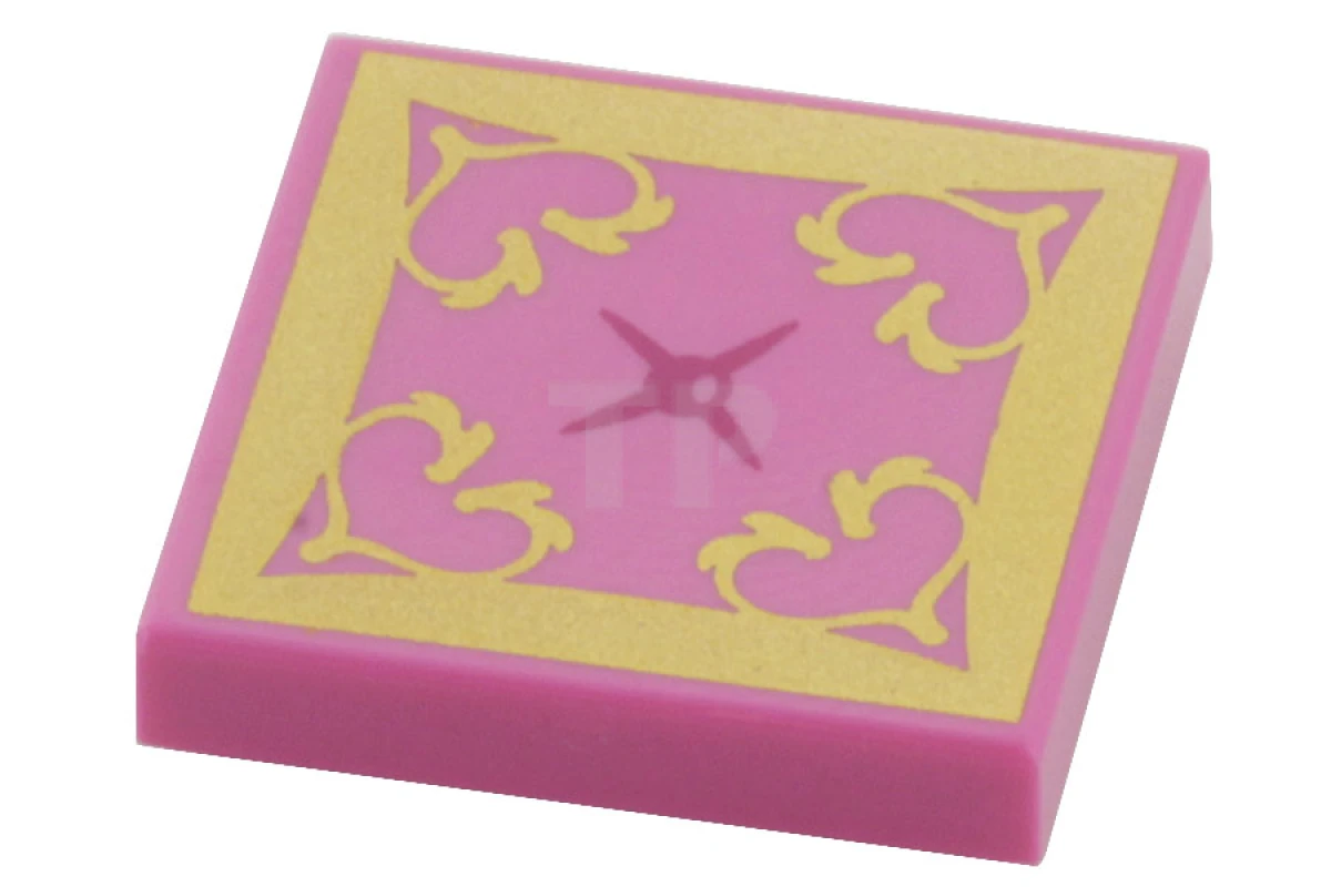 LEGO&reg; 6102541 - 3068pb0898 - Carreau 2 x 2 avec motif de coussin oriental.