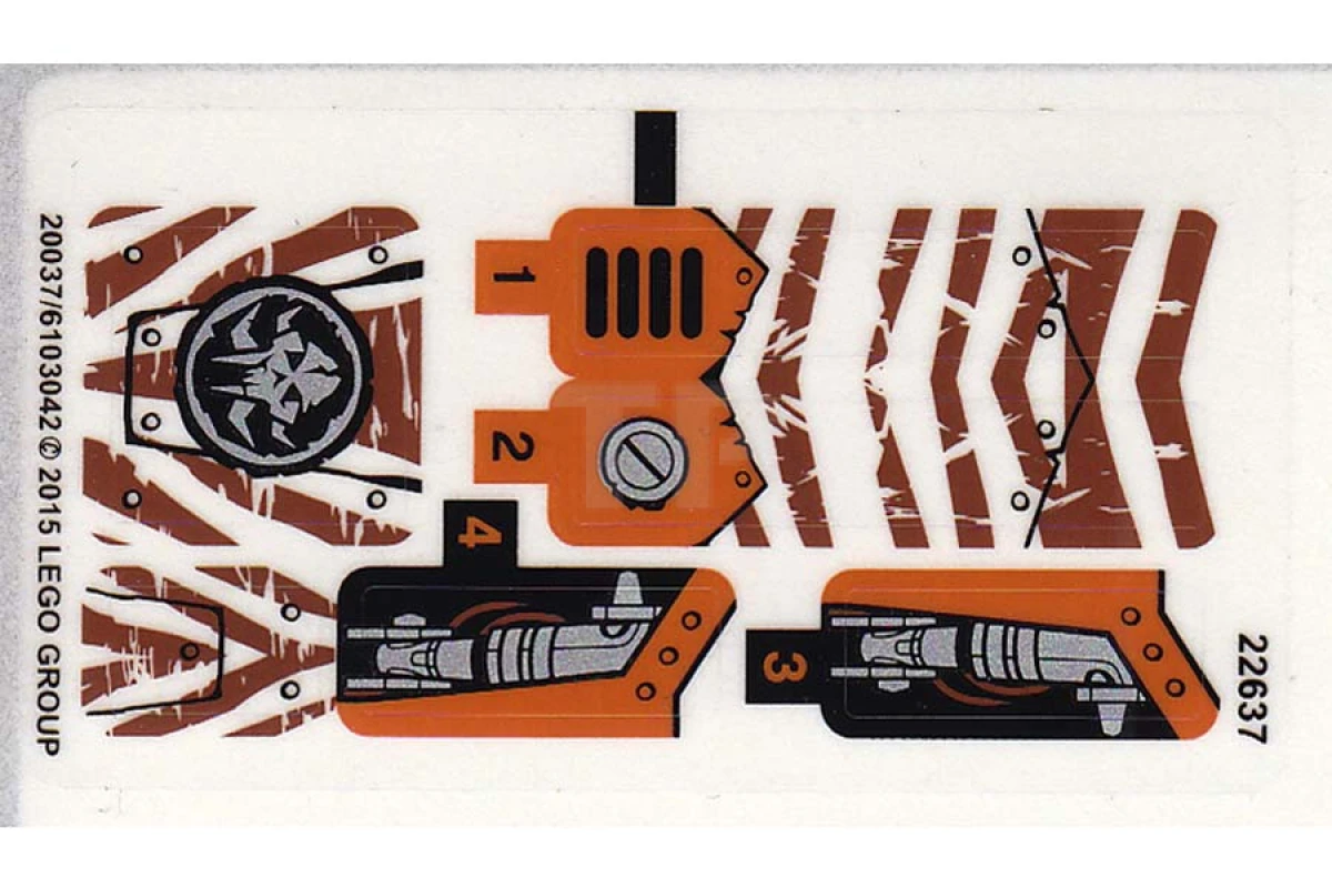 LEGO&reg; 6103042 - Sticker for Set 70220