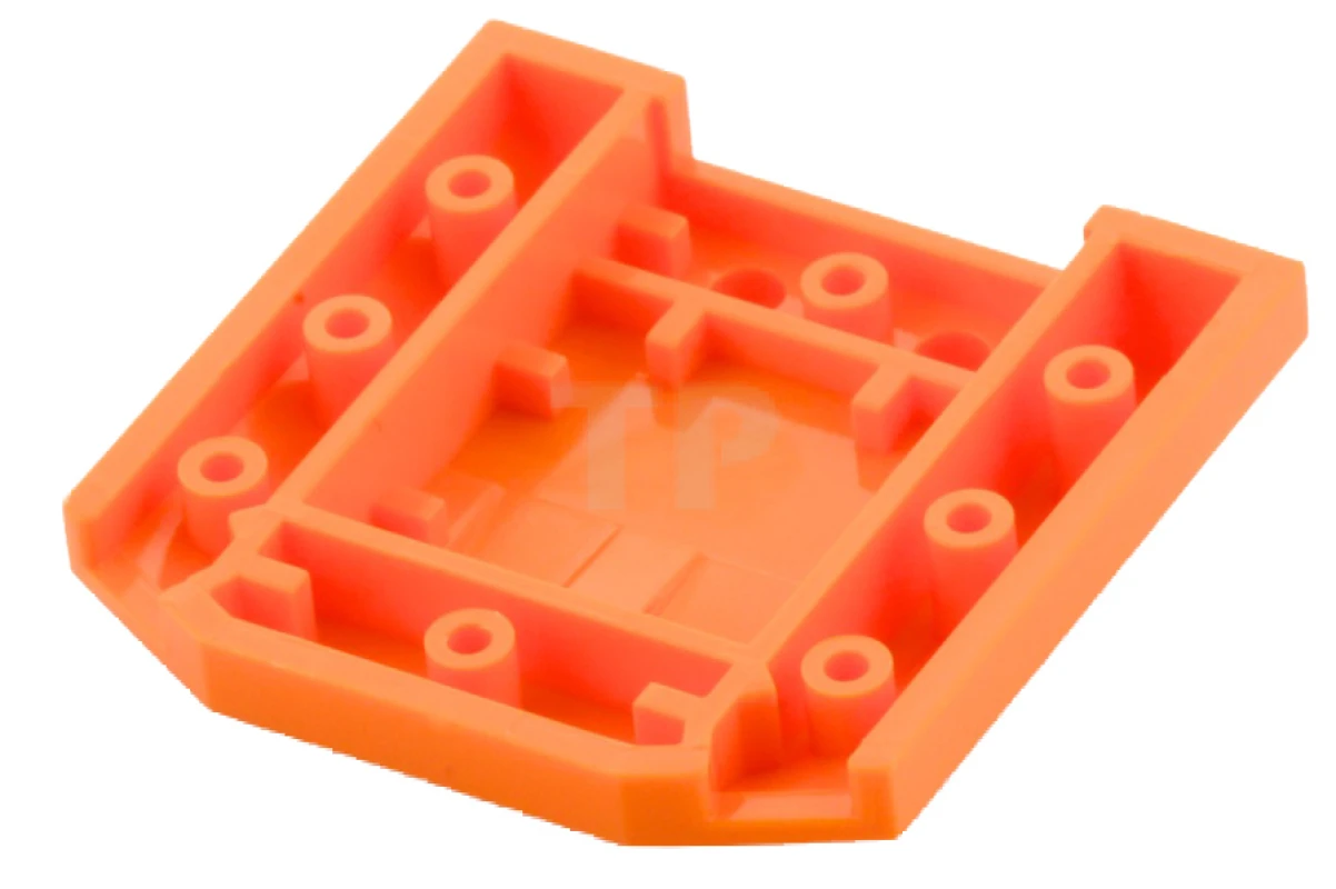 LEGO&reg; 6103469 - 45677pb078 - Plate 4 x 4 x 2/3 Triple Curved with Lightning Pattern