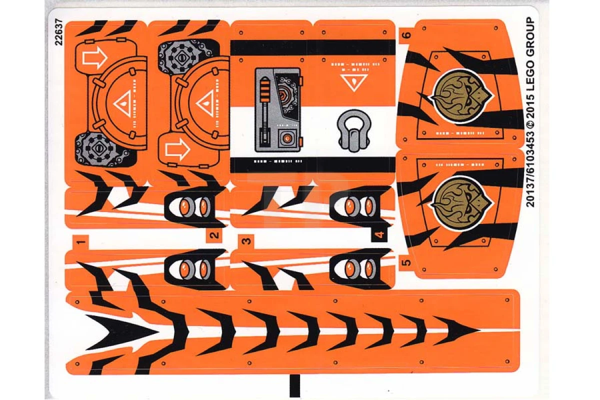 LEGO&reg;  - Sticker for Set 70224