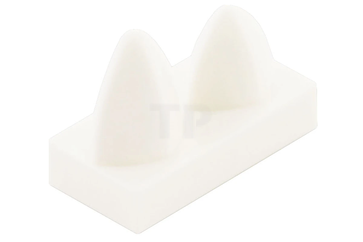 LEGO&reg; 6046384 - 15209 - Tile, Modified 1 x 2 with 2 Teeth Vertical