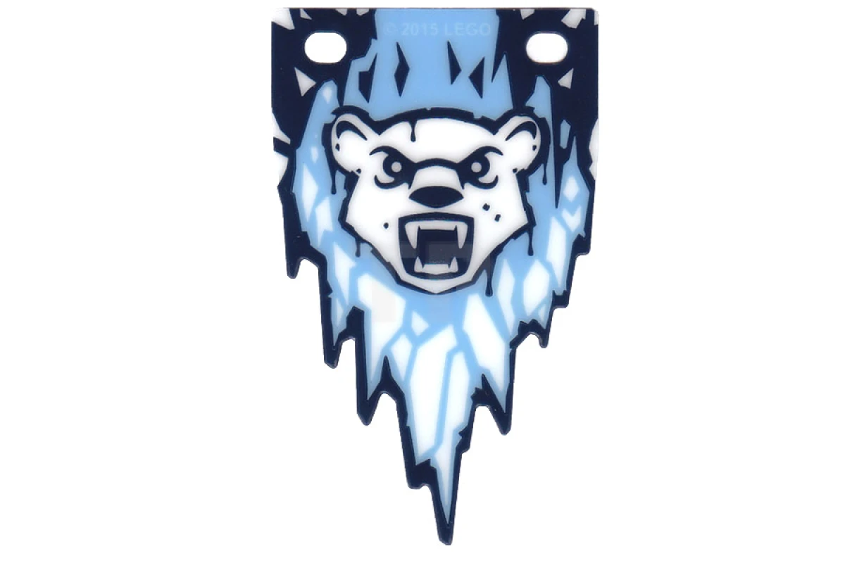 LEGO&reg; 6103719 - 20178 - Drapeau en plastique 5 x 8,5 avec motif de la tribu de l'ours Chima