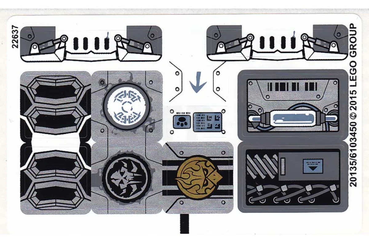 LEGO&reg;  - Sticker for Set 70223