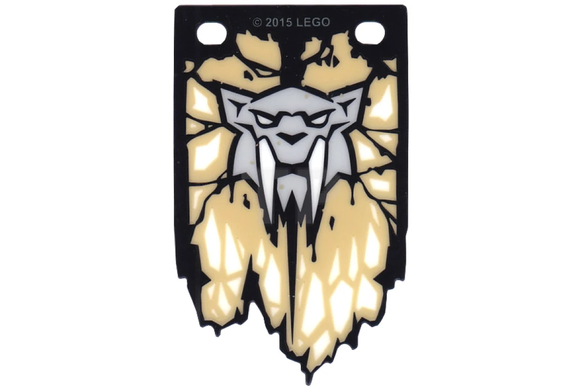 LEGO&reg; 20174 - 6103708 - Plastic Flag 5 x 8.5 with Chima Tiger Tribe Pattern