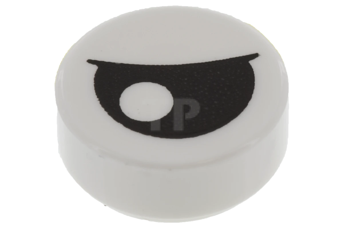 LEGO&reg; 6329607 - 98138pb027 - Carreau 1 x 1 rond avec motif d'œil