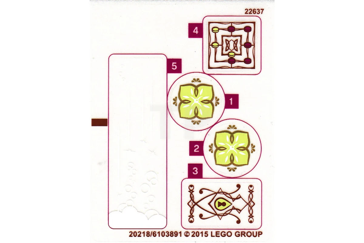 LEGO&reg;  - Sticker for Set 41072