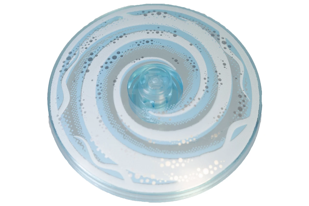 LEGO&reg; 3960pb033 - 6110077 - Dish 4 x 4 Inverted with Swirl Pattern