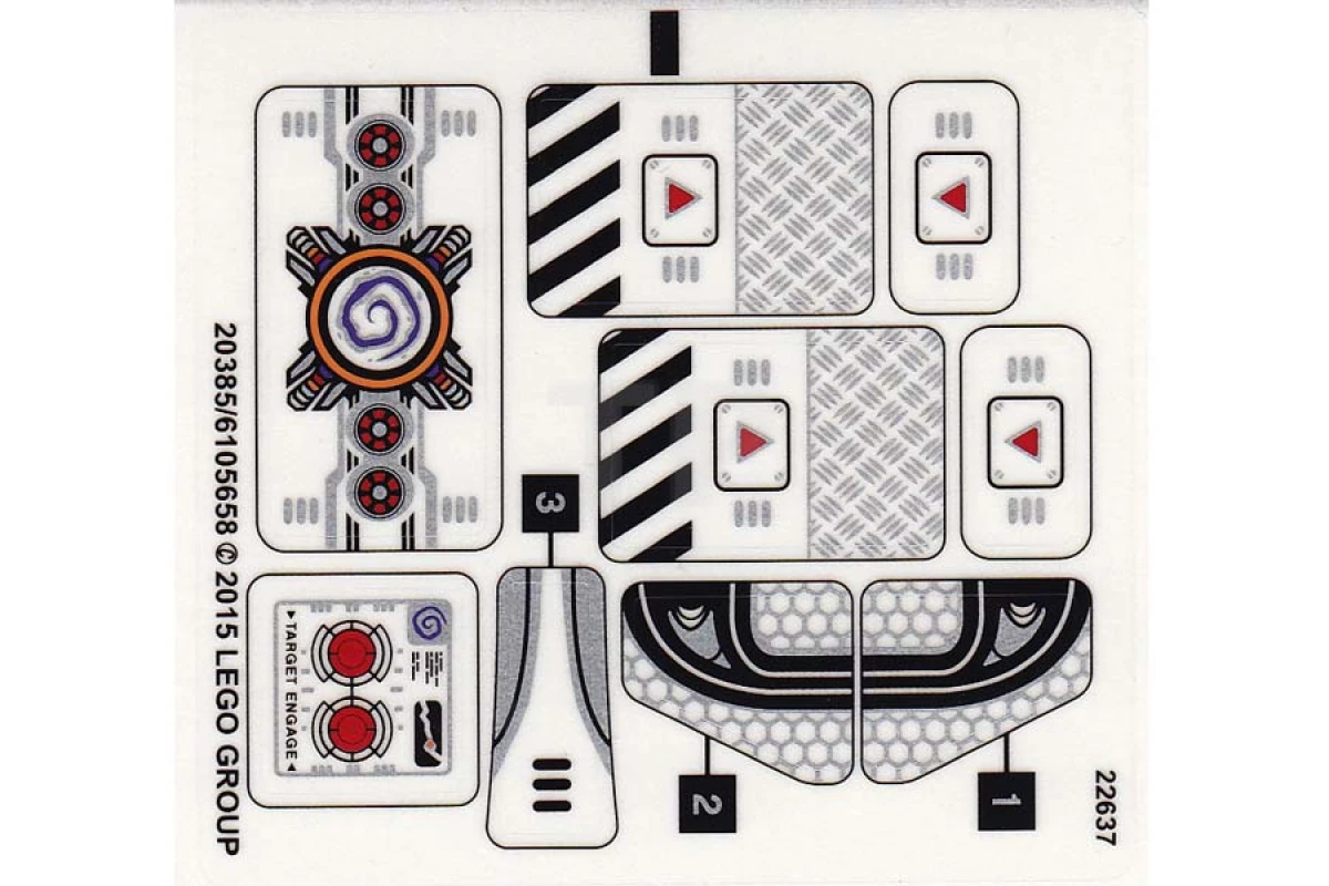 LEGO&reg; 6105658 - Autocollant pour l'ensemble 70168