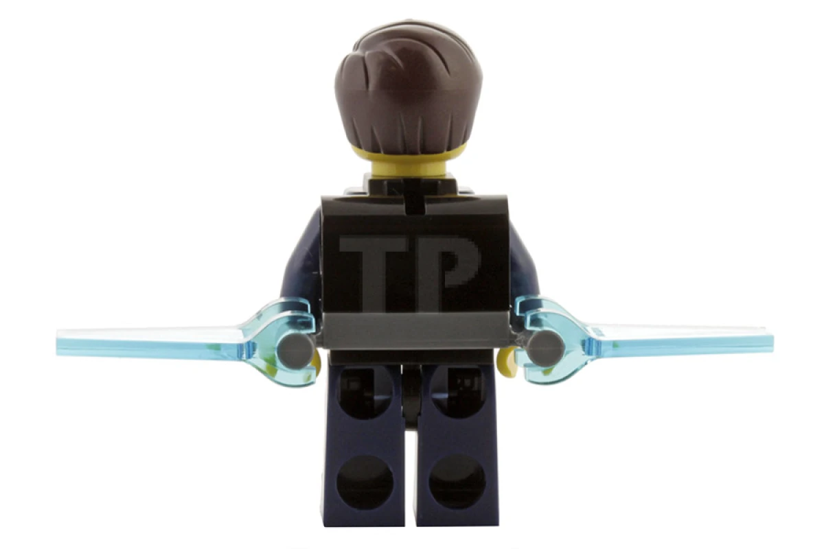 LEGO&reg; uagt026 Agent Curtis Bolt with Wings - No Stickers on Wings