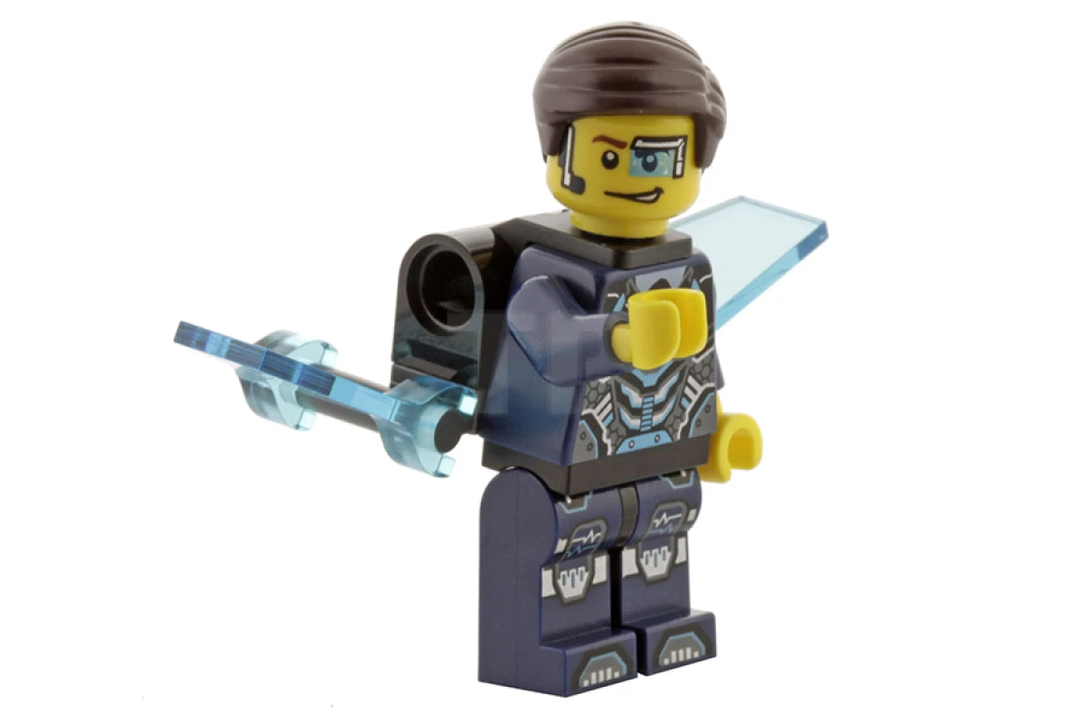 LEGO&reg; uagt026 Agent Curtis Bolt with Wings - No Stickers on Wings