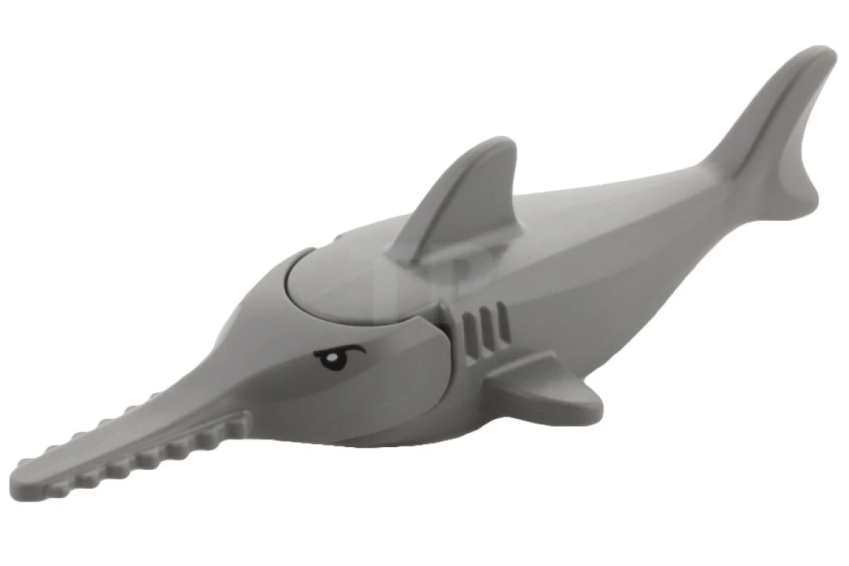 LEGO&reg;  - 14518c02pb01 - Sawfish with Gills and Eyes Pattern (Complete Assembly)