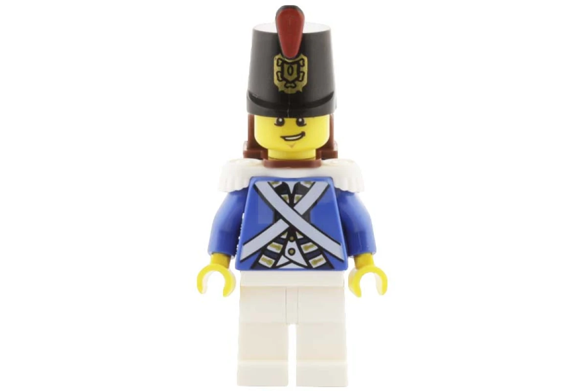 LEGO&reg; pi154 Soldat bleu 3 - Rictus de travers