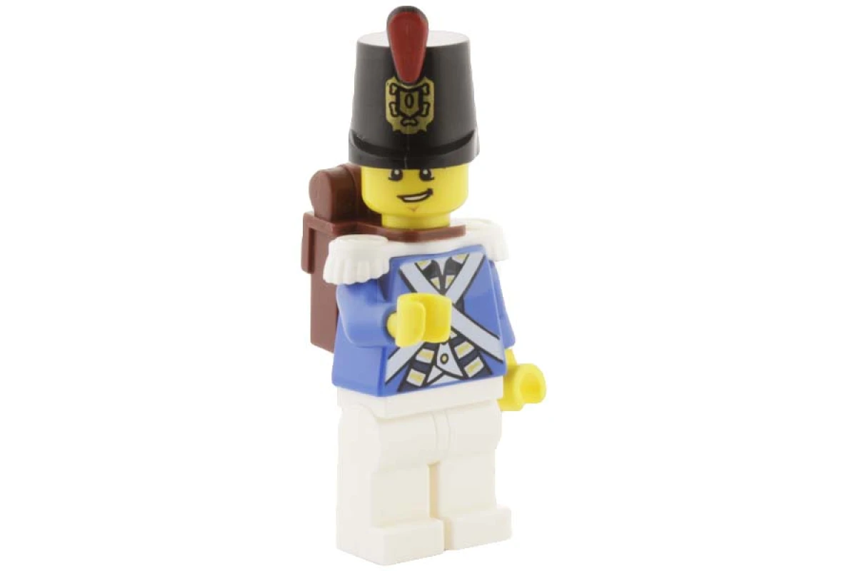 LEGO&reg; pi154 Soldat bleu 3 - Rictus de travers