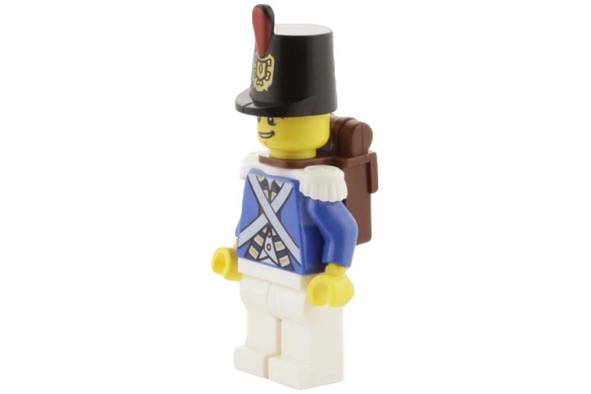 LEGO&reg; pi154 Soldat bleu 3 - Rictus de travers