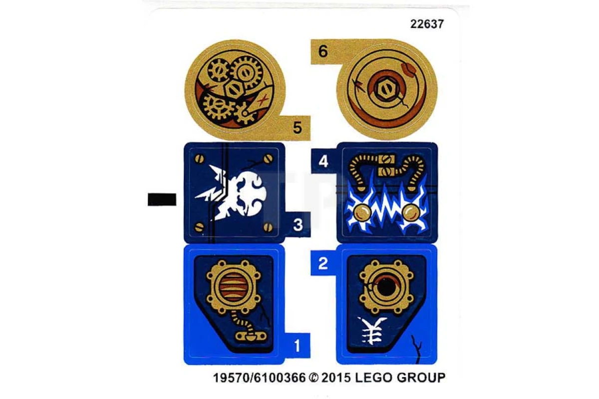 LEGO&reg;  - Sticker for Set 70754